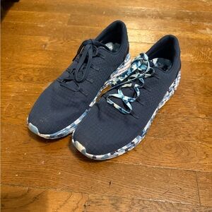 NOBULL Men's Ripstop Sneakers Navy w Camo Print Sole - Size 10